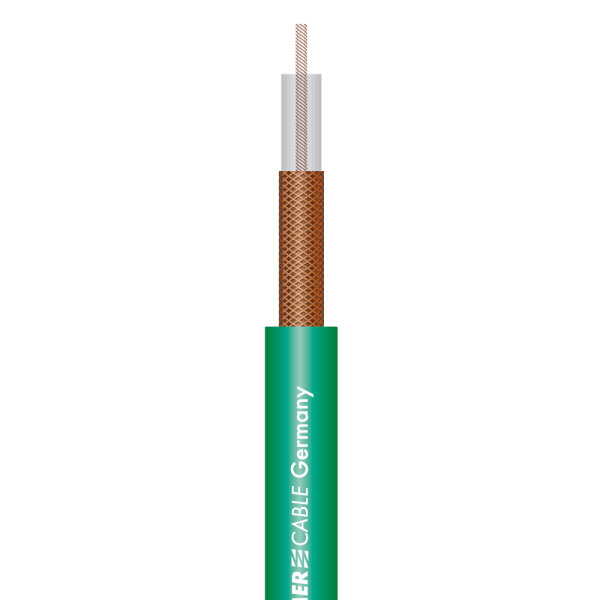 video cable SC-Focusline L; 1 x 0,60/3,70; PVC Ø 6,20 mm; green