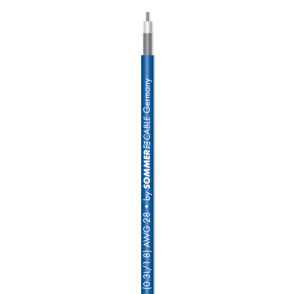 video cable SC-Monomax; 1 x 0,32/1,60; Antistatic-PVC Ø 2,70 mm; blue