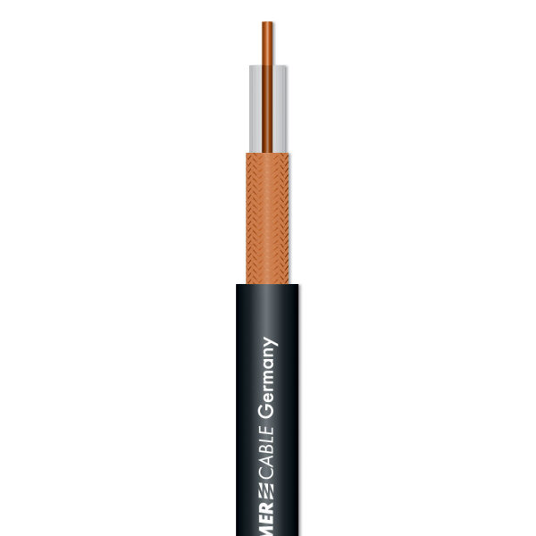 RG/U Coax SC-Classic Series MKII; 1 x 0,60/3,70; PVC Ø 6,20 mm; black