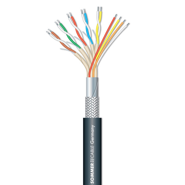 HDMI-cable Transit high speed HDMI with Ethernet; 1 x 0,50/1,40; PVC Ø 9,60 mm; black