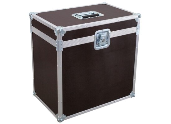 Case für 4x Eurolite SLS-18 TCL / SLS-12 QCL / SLS-12 BCL, Größe L, braun, Klappdeckel, 1x Klappgriff, 1x Butterfly