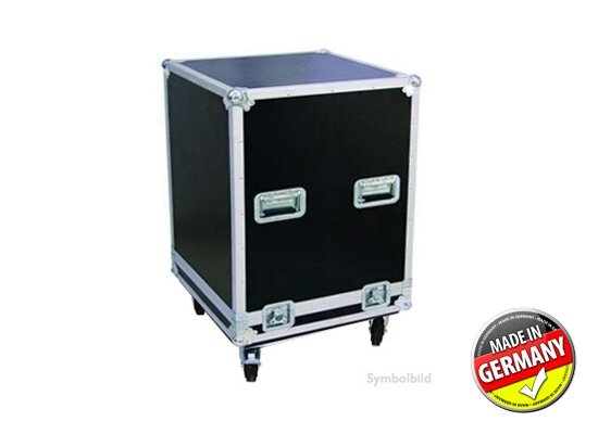 Case für Rackmodule Vario G08, PROLINE, Innenhöhe: 476mm, Haube, 9.5mm, PVC schwarz, 4x Black Wheel, MADE IN GERMANY