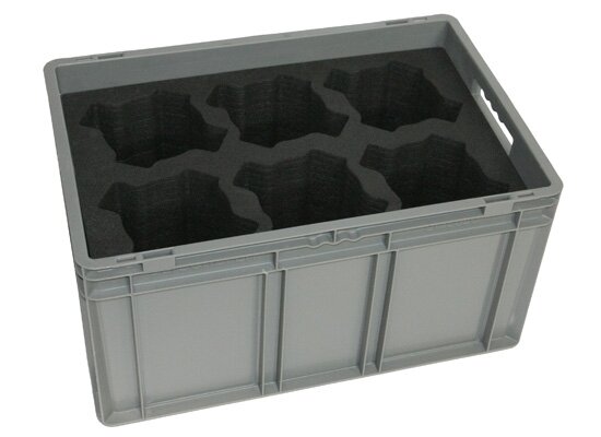Case für 6x Litecraft AT10 LED Mini PAR, Euro-Fix-Kasten