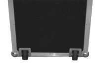 Case für 12x Mikrofonstativ, PROLINE, PVC schwarz, 12x Rohr Ø100mm, Kanteneinbaurollen, MADE IN GERMANY