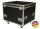 Case für 4x Martin RUSH MH 1 / MH 1 Plus /MH 3, PROLINE, PVC schwarz, Truhe, Deckelfach, 4x Blue Wheel, MADE IN GERMANY