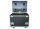 Case für 4x Martin RUSH MH 1 / MH 1 Plus /MH 3, PROLINE, PVC schwarz, Truhe, Deckelfach, 4x Blue Wheel, MADE IN GERMANY