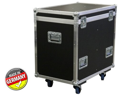 Case für 2x Robe Robin Pointe, ROADLINE, PVC schwarz, Klappfach im Deckel, 4x Black Wheel, MADE IN GERMANY