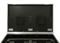 Case für 2x Robe Robin Pointe, ROADLINE, PVC schwarz, Klappfach im Deckel, 4x Black Wheel, MADE IN GERMANY