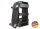 Case für Rackmodule Vario Flex 120, ROADLINE, PVC schwarz, 8x Klappgriff, 4x Butterfly, Rollbrett, MADE IN GERMANY