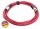 DMX Kabel PROFI, rot, 10m, XLR 5pol, Neutrik Steckverbinder, Kabelklett