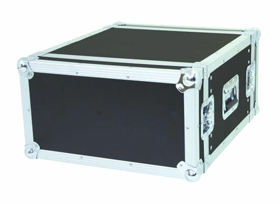 Rack 06 HE PR2, 19 Nutztiefe:47cm MADE IN CHINA, schwarz, 4x Klappgriff, 4x Butterfly, Rackschienen vorne u. hinten