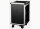 Rack 12 HE TOOL CASE, 19, ausklappbarer Tisch, MADE IN CHINA, 4x Schublade, Rollenwagen, PVC, schwarz