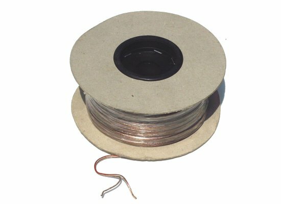 Lautsprecherkabel, 2x 1.5mm², TRANSPARENT, flexibel, PREIS/METER, (LIEFERUNG IN 100m ROLLEN)