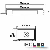 LED Trafo 24V/DC, 0-100W, IP66