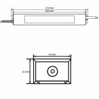 LED Trafo 24V/DC, 0-150W, IP66