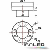 GX53 Leuchtmittel 30SMD, 5,6W, warmweiß, satin