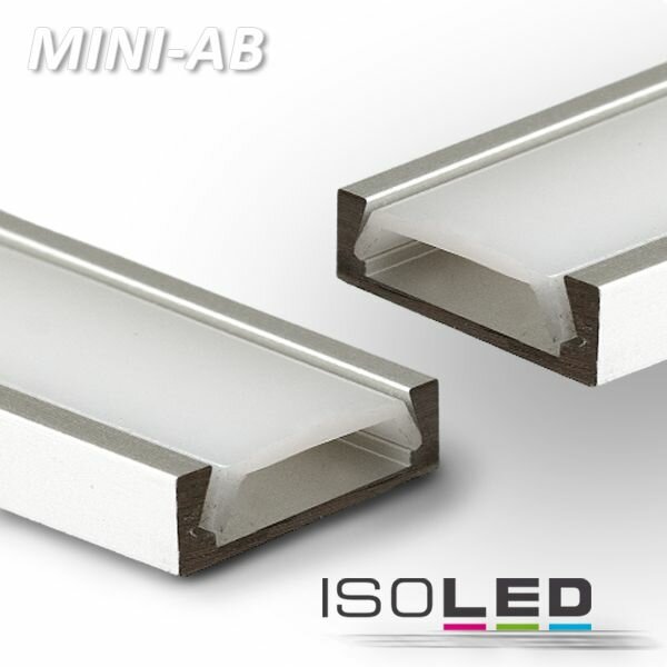 LED Montageprofil MINI-AB10, eloxiert L: 2000mm
