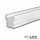 LED Montageprofil GROUND-OUT10, befahrbar, Alu Natur L: 2000mm