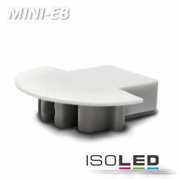 Endkappe für Profil MINI-EB10 silber, inkl. Kabeldurchführung