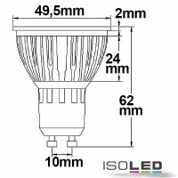 GU10 LED Strahler 5,5W COB, 38°, warmweiß, dimmbar