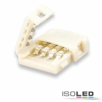 Clip-Verbinder (max. 5A) für 2-pol. IP20 Flexstripes mit Breite 10mm, Pitch-Abstand >12mm