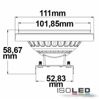 AR111 G53 Spot, 11W, 30°, warmweiß