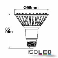 LED PAR30, E27, 230V, 11W, 30°, warmweiß, dimmbar