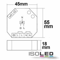 Universal-Push Dimmer Eltako für dimmbare 230V Leuchtmittel/Trafos, 400VA