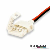 Clip-Kabelanschluss (max. 5A) für 2-pol. IP20 Flexstripes mit Breite 12mm, Pitch-Abstand >12mm