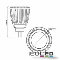 MR11 LED 4W, diffus, neutralweiß, dimmbar
