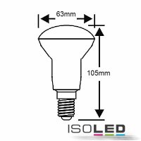 E27 R63 LED-Strahler, 8W, warmweiß, frosted