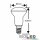 E27 R63 LED-Strahler, 8W, warmweiß, frosted