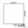 Aufbaurahmen für LED Panel 625x625 silber