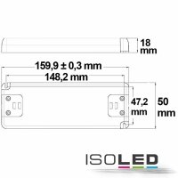 LED Trafo 24V/DC, 0-30W, ultraflach