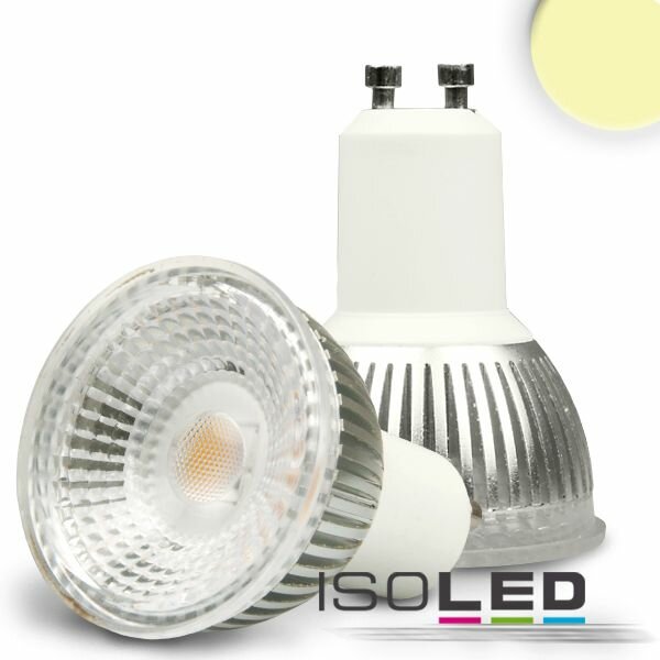 GU10 LED Strahler 6W GLAS-COB, 70°, warmweiß, dimmbar