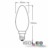 E14 LED Kerze, 2W, klar, warmweiß