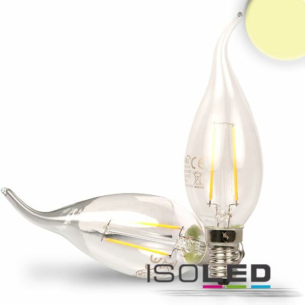 E14 LED Kerze Cosy, 2W, klar, warmweiß