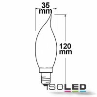 E14 LED Kerze Cosy, 2W, klar, warmweiß