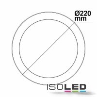 LED Deckenleuchte weiß, 18W, rund, 220mm, warmweiß
