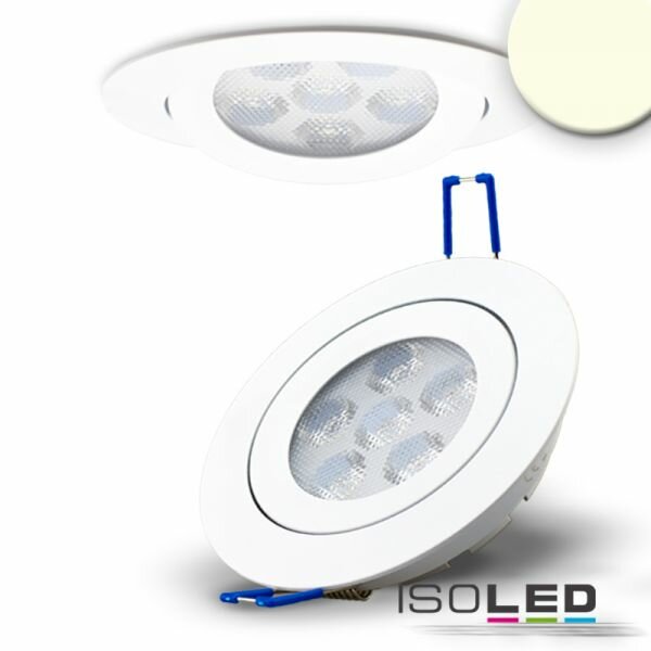 LED Einbaustrahler, weiß, 15W, 72°, rund, neutralweiß, dimmbar