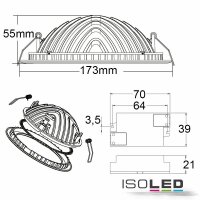 LED Downlight LUNA 18W, indirektes Licht, weiß, neutralweiß