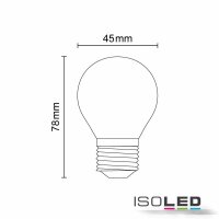 E27 LED Illu, 4W, milky, warmweiß, dimmbar