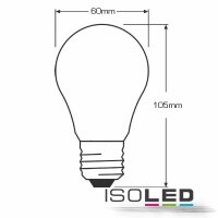 E27 LED Birne, 8W, milky, warmweiß, dimmbar