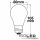 E27 LED Birne, 8W, milky, warmweiß, dimmbar