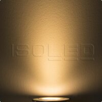 LED Einbaustrahler, silber, 15W, 72°, rund, warmweiß, dimmbar