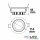 LED Einbaustrahler COB, weiß, 15W, 45°, rund, warmweiß, dimmbar