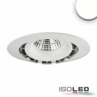LED Einbaustrahler COB, weiß, 15W, 45°, rund, neutralweiß, dimmbar