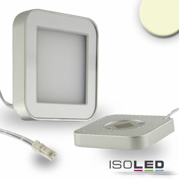 LED Unterbauleuchte MiniAMP Slim silber, eckig, magnet, 3W, 12V DC, IP44, warmweiß, dimmbar