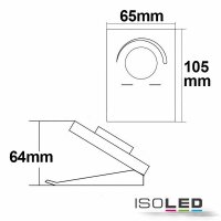 Sys-One single color 1 Zone Tisch-Drehknopf-Fernbedienung mit Batterie