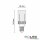 E14 LED 51SMD, 3,5W, warmweiß
